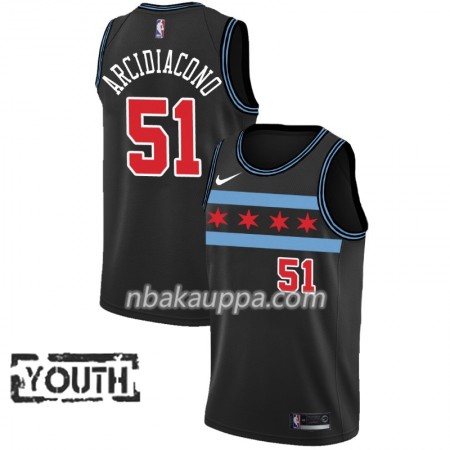 Chicago Bulls Ryan Arcidiacono 51 2018-19 Nike City Edition Musta Pelipaidat Swingman - Lasten